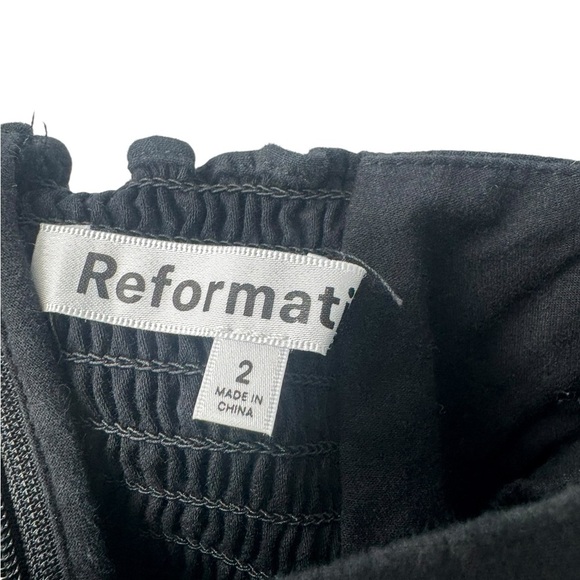 Reformation Black Jeune Mini Dress B3084 - Picture 4 of 5